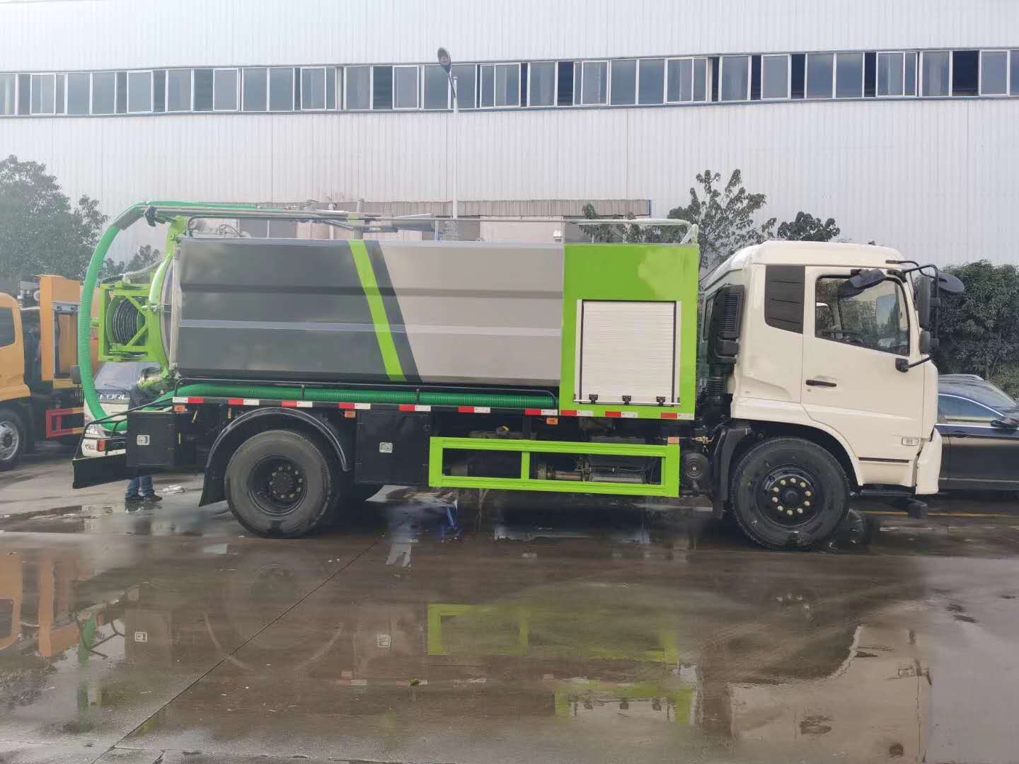 國六東風天錦清洗吸污車，可以上北京市牌照