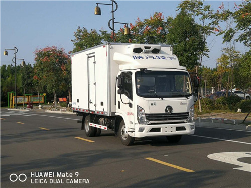 陜汽輕卡徳龍K3000國六濰柴130馬力冷藏車符合國家新規(guī)，現(xiàn)車多多，藍牌車的首選