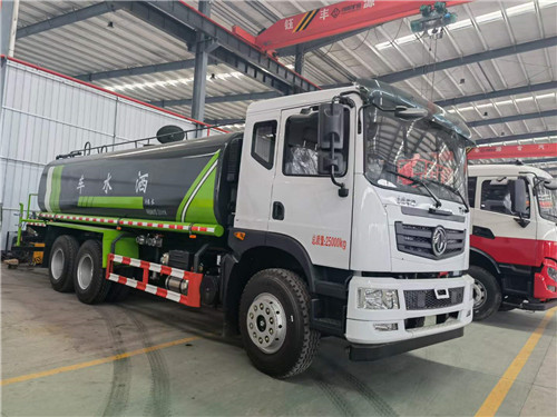 國六東風(fēng)T5后雙橋20方綠化噴灑車，可加裝霧炮