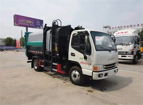國六江淮7.5方側(cè)掛桶垃圾車 合格證已出五一之前公告，現(xiàn)車7臺