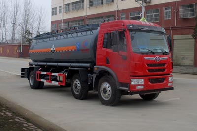 國(guó)五解放腐蝕性物品罐式運(yùn)輸車(chē) 